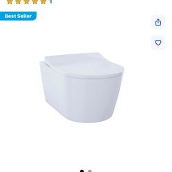 TOTO white Elongated Wall Hung Toilet Bowl