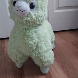 Alpacasso Amuse Green Alpaca Llama Plush Stuffed Animal Toy 18 Inches Tall