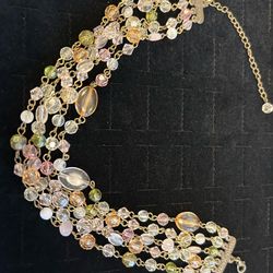 Vintage Beaded Choker Necklace 