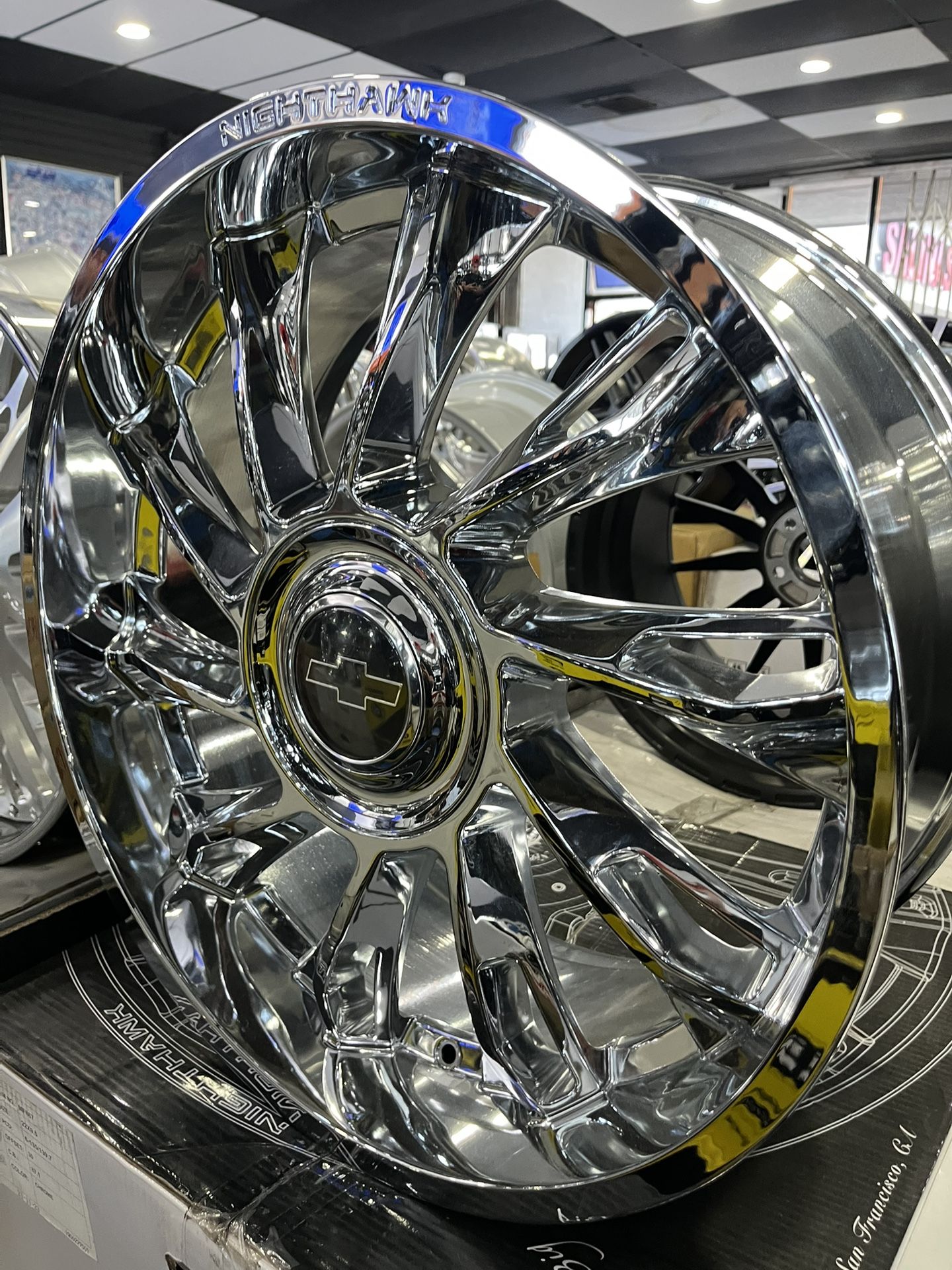 22”x9.5” CHROME CHEVY WHEELS FOR SALE!!! 6x139.7