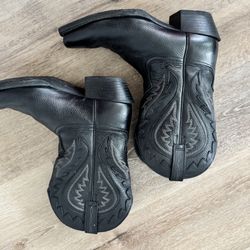 10EE Real Leather Cowboy Boots