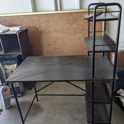 Desk With Shelves 