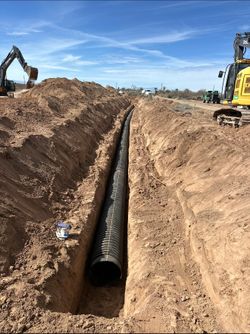24” Corrugated HDPE pipe