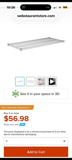 Regency 24" x 54" NSF Chrome Wire Replacement Shelf 