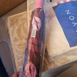 Burgundy Umbrella With Lips