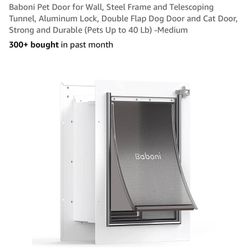 Brand New Baboni Pet Door For Wall Size Medium 