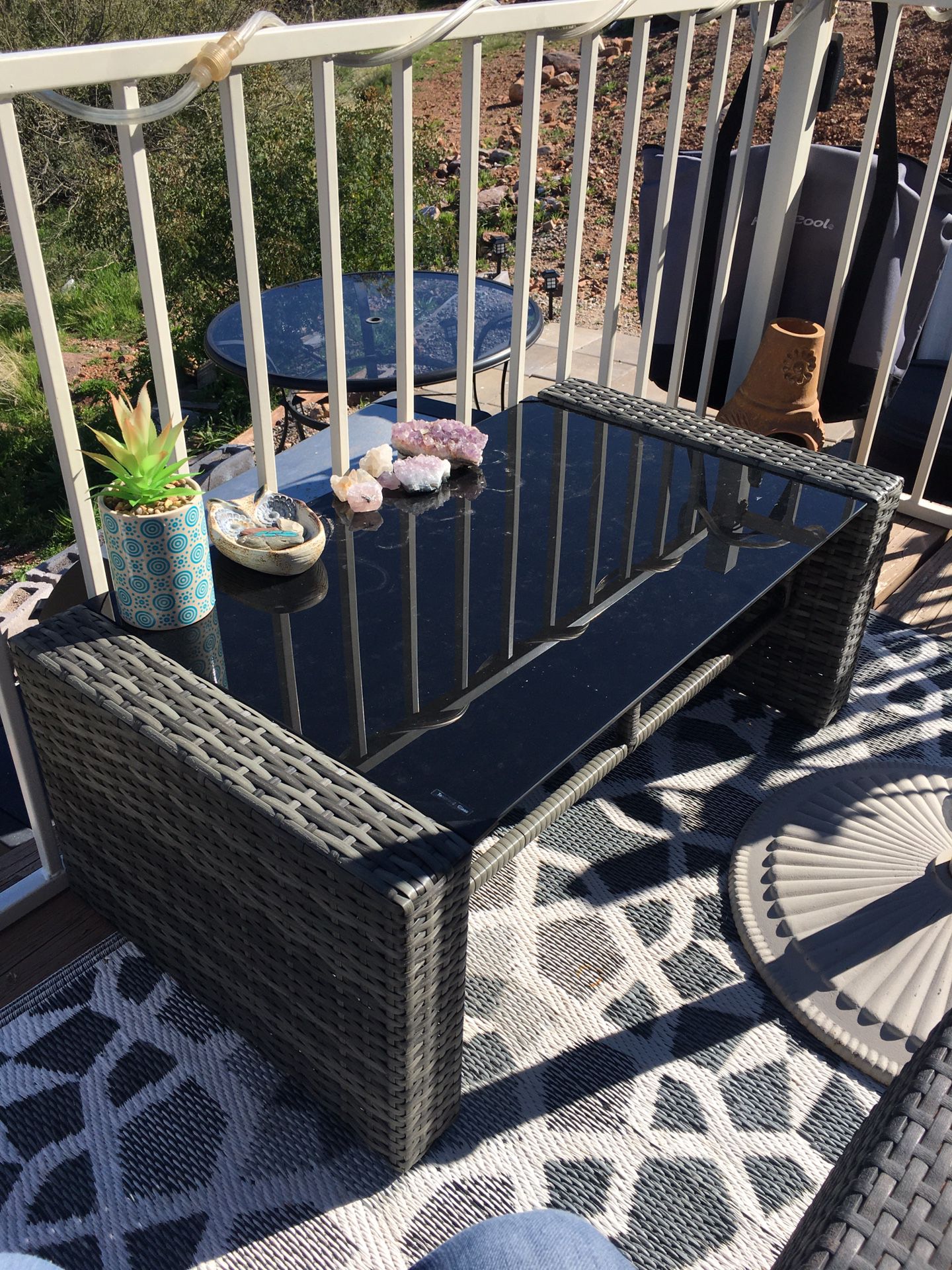 Small patio coffee table