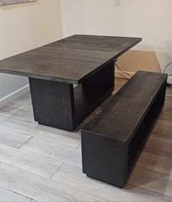 Dining Table With A Bench