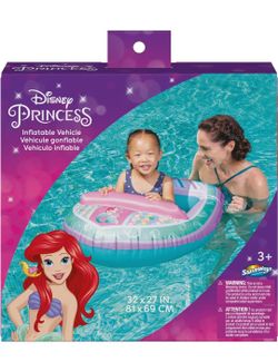 Swimways Disney Princess Ariel Inflatable Water Boat Vehicle for Kids Ages 3+