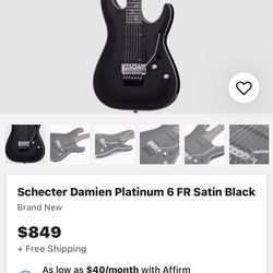 Schecter Damien Platinum 6 FR