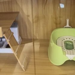 Large  Cat Litter Box  Toilet Style