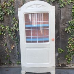 Vintage Rare. Step 2 Pantry China Cabinet Hutch 40 inches high in 20 Inches Wide 
