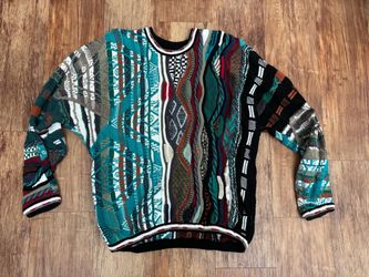 Vintage 3D Knit Coogi-Style Sweater