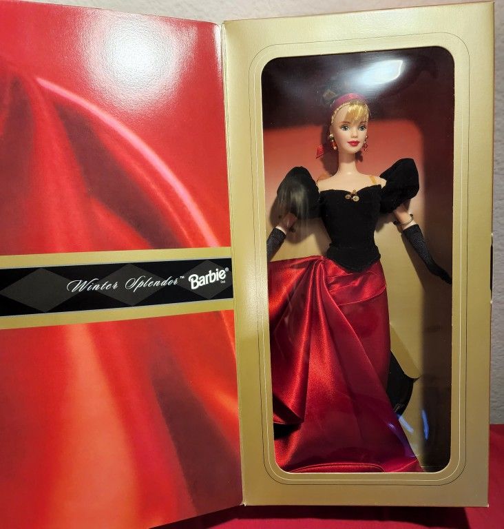 1998 Winter Splendor Barbie By Avon