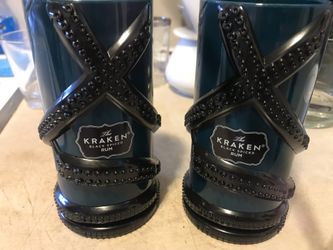 Set of 2 Kraken Plastic Tiki Cups - The Kraken Spiced Rum Mugs