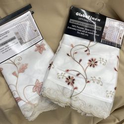 Embroidery Panels W/ Sheer Backing