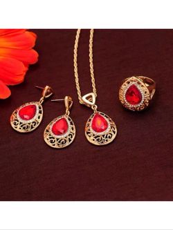 Gold plated jewelry set