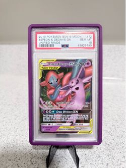 2019 Pokemon sun & moon Espeon & deoxys PSA 10