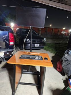 Standing Desk with Monitor Mount