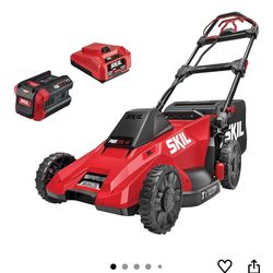 SKIL battery powered lawnmower