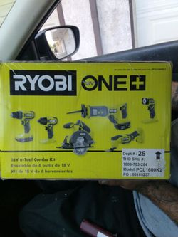 Robin 18 v one plus 6 piece combo kit
