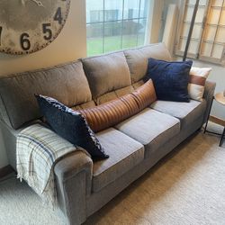 Gray 3-Seat Sofa