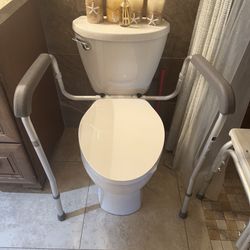 Bathroom toilet rails