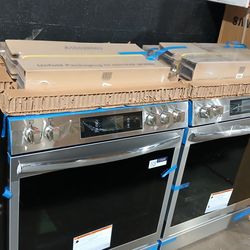 Frigidaire gallery stainless steel slide in gas range