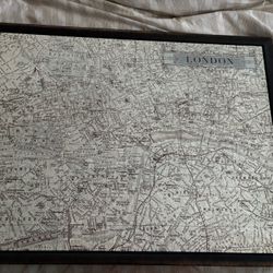 Map Of London Antique 