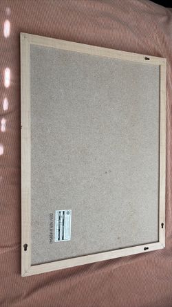 Large Cork Bulletin Board with Light Wood Frame