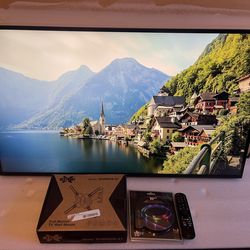 43” LG 4K SMART UHD LED TV + BRAND NEW WALL MOUNT + BRAND NEW LED LIGHTS