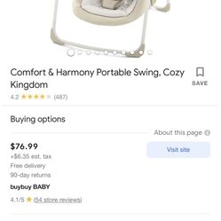 Comfort & Harmony Portable Swing 