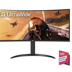 LG 34" Curved UltraWide QHD 1440P HDR Monitor - New condition