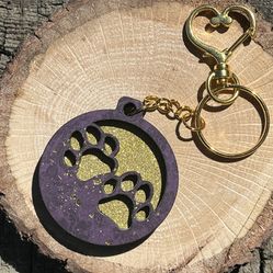 Paw Print Keychain, Gift, Bag Tag