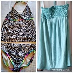 $10 for both - Jr Girls Tankini & Swim Coverup