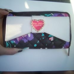 Betsey Johnson Bow Floral Print Wallet