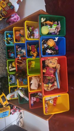 Toy Shelf With Containers