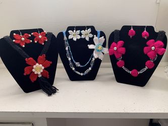 Handmade necklaces and earrings