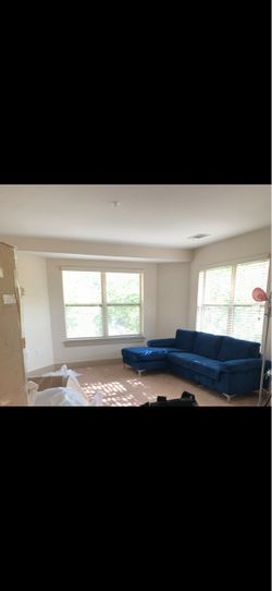 Blue sofa