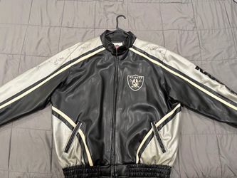 Raiders Vintage Jacket with Legends Autographs