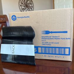 Dixie plastic fork refill (960 forks per box)