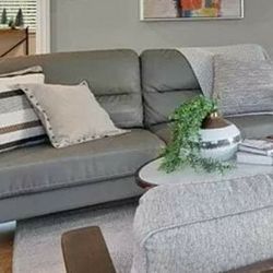 Modern Grey Sofa and Chaise