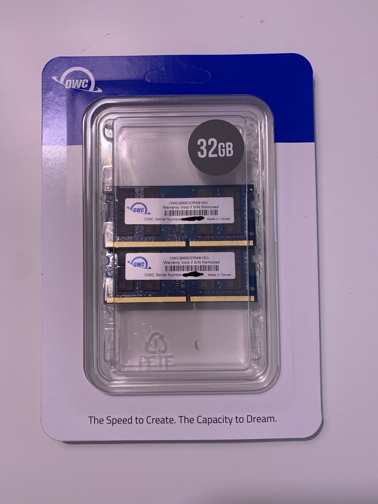 32Gb RAM by OWC (2666 DDR4)