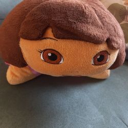 Dora The Explorer Pillow Pet Pee Wees Plush Pillow 11" Stuffed Toy Nickelodeon