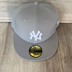 Gray New York Yankees MLB New Era Fitted Hat $42