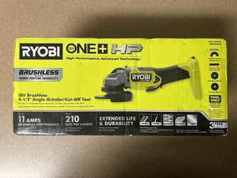 Ryobi 18V Brushless 4-1/2" Angle Grinder/Cut-Off Tool