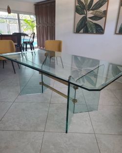 Glass Dining Table WITH CUSTOM EXTENSION