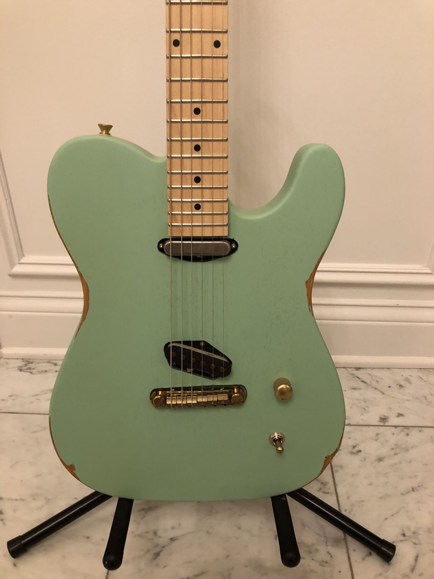 Slick SL50 Guitar - Aged Surf Green Dual Single-Coil Pickups