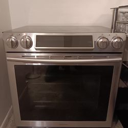 Stainless Steel Samsung Cooktop And Oven 