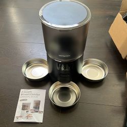 Automatic Cat Feeder for 3 Cats, 6L/25 Cups Smart WiFi Pet Feeder, Strong Anti-Jam System, Dual-Effect Desiccant Cat Food Dispenser, with 10S Voice Re